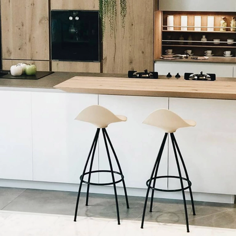 Tabouret haut ONDA Stone/ noir STUA