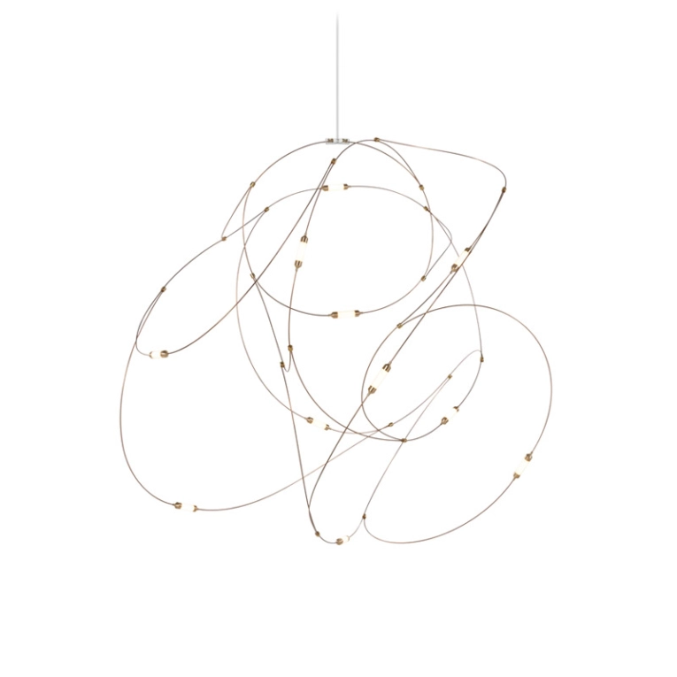 Suspension FLOCK OF LIGHT 11 Bronze MOOOI