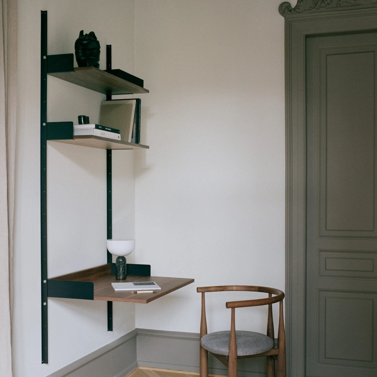 Bureau NEW WORKS STUDY SHELF Noir/ Noyer NEW WORKS
