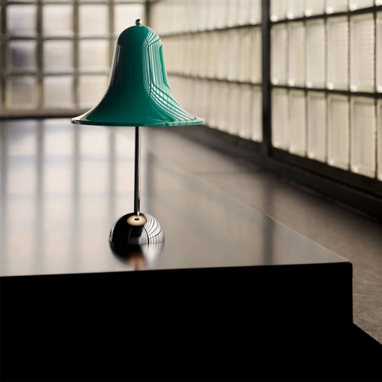 Lampe sans fil PANTOP PORTABLE Ø18 Bleu Sarcelle Foncé VERPAN