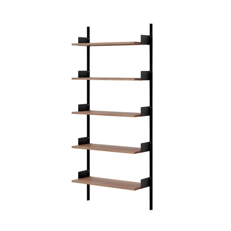 Etagère NEW WORKS WALL 1900 Noir/ Noyer NEW WORKS
