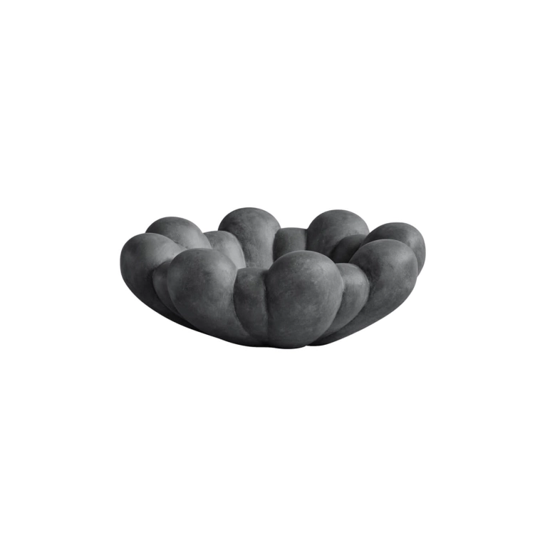 Centre de table & corbeille BLOOM TRAY big Gris foncé 101 COPENHAGEN