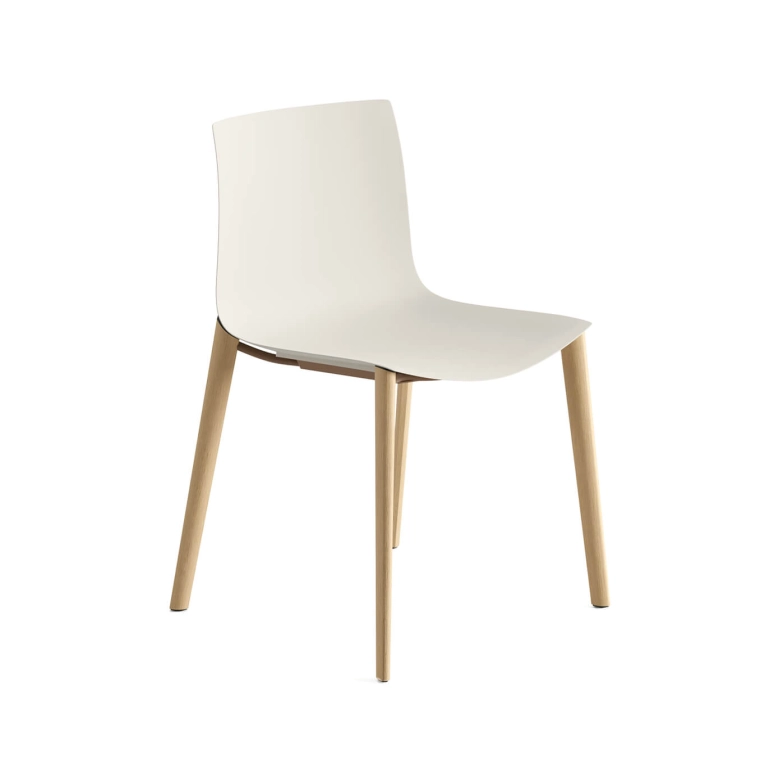Chaise CATIFA RE 46 Pieds bois Ivoire ARPER