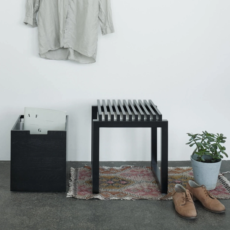 Tabouret CUTTER Noir FRITZ HANSEN