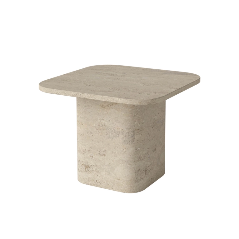 Table basse EIDA 55x55 Travertin Sable BOLIA