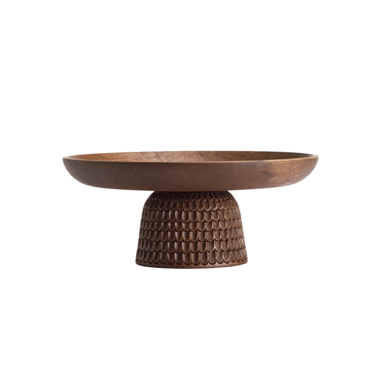 Table Centrepiece NERA bowl medium Walnut ZANAT