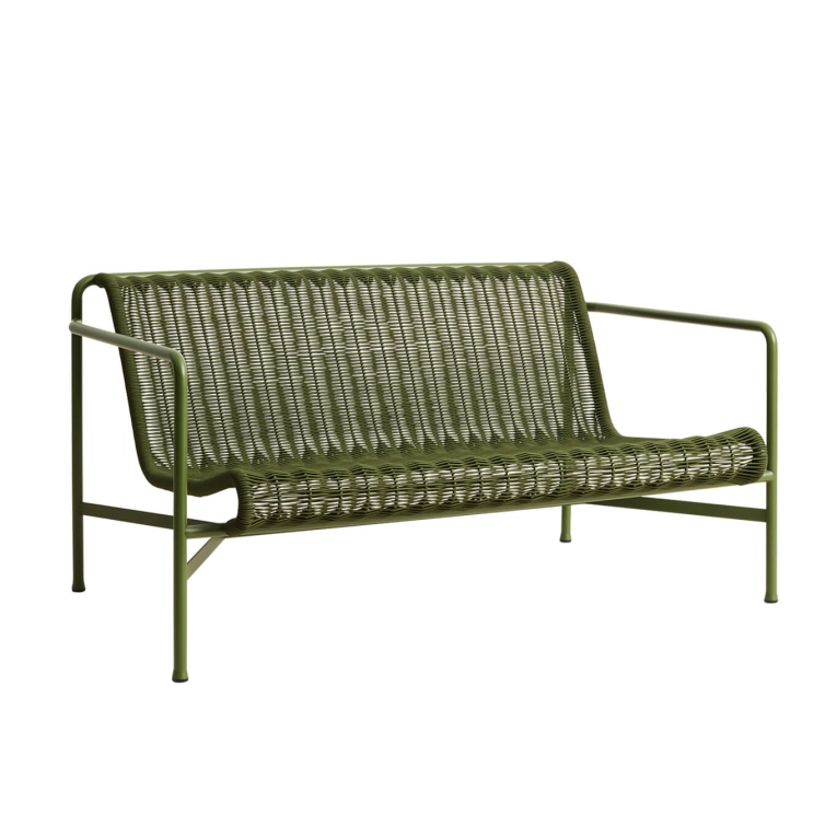 Canapé extérieur Banc PALISSADE CORD Lounge Olive HAY