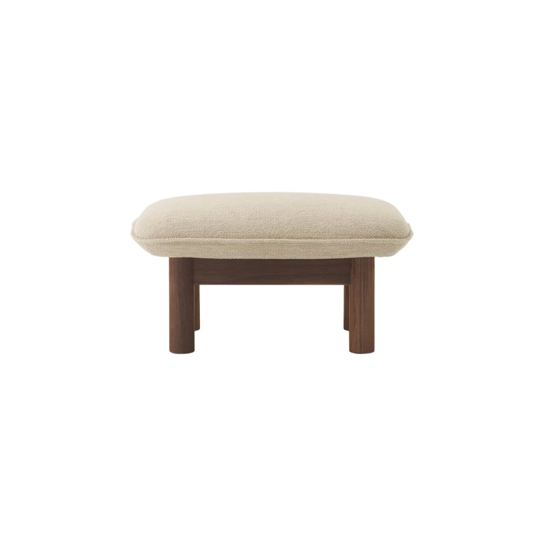 Pouf BRASILIA Noyer/ Audo Bouclé 02 AUDO COPENHAGEN