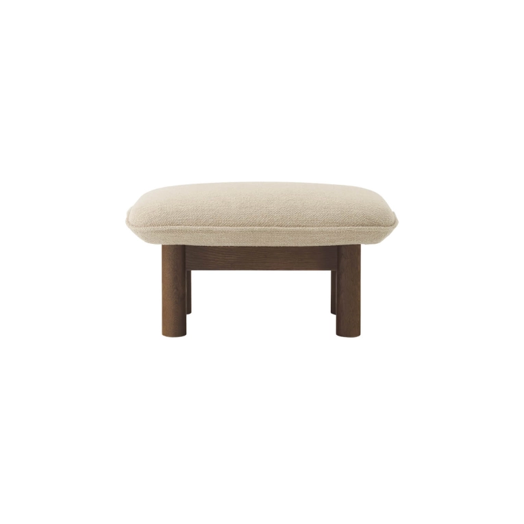 Pouf BRASILIA Chêne Foncé/ Audo Bouclé 02 AUDO COPENHAGEN