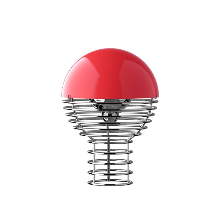 Lampe sans fil WIRE PORTABLE Ø 18 Rouge VERPAN