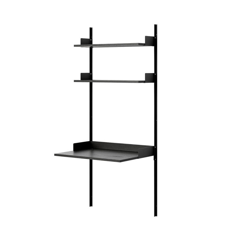 Bureau NEW WORKS STUDY SHELF Noir/ Frêne Noir NEW WORKS