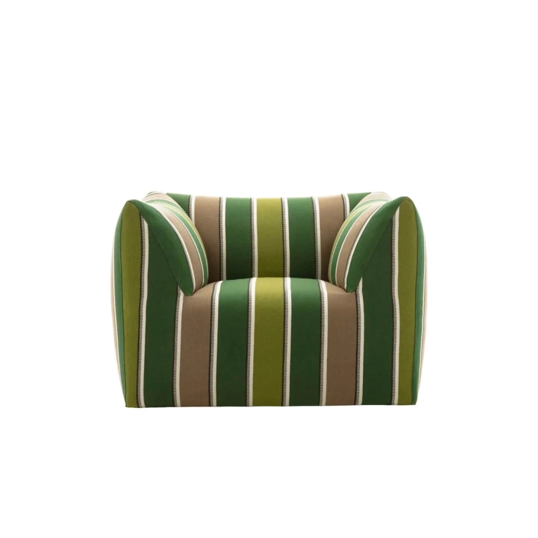 LA BAMBOLA Jacquard Lima raie verte B&B ITALIA