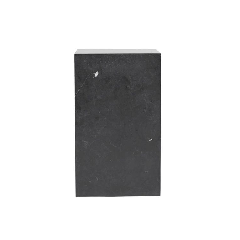 Table d'appoint guéridon PLINTH TALL Marbre Nero Marquina AUDO COPENHAGEN