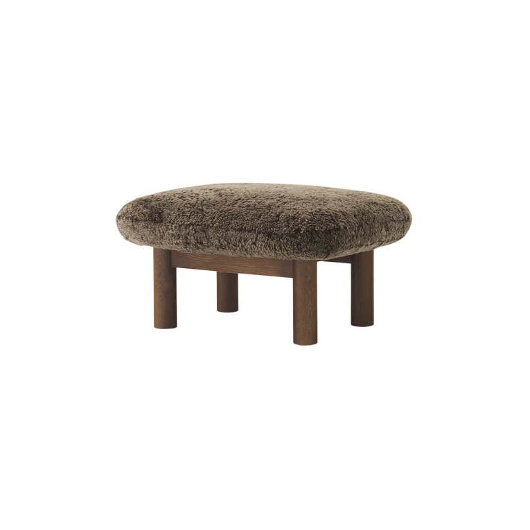Pouf BRASILIA Chêne Foncé/ Sheepskin Root AUDO COPENHAGEN