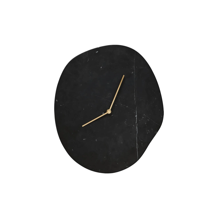 Horloge MELT Marbre Noir FERM LIVING