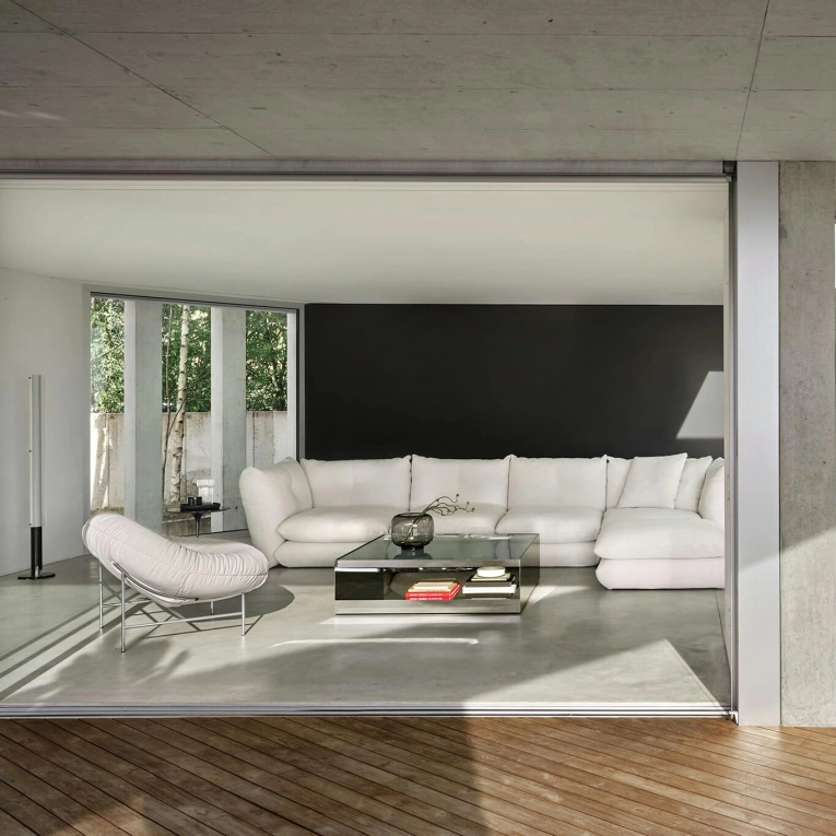 Table basse D'URSO L 122 Rouge KNOLL