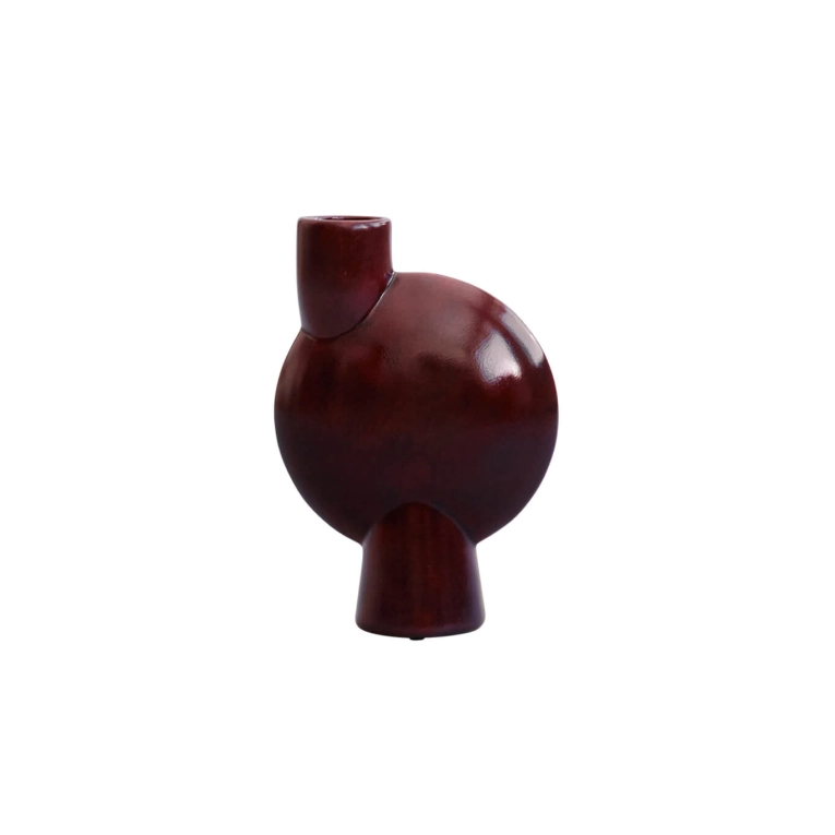 Vase SPHERE BUBL medio Bordeaux 101 COPENHAGEN