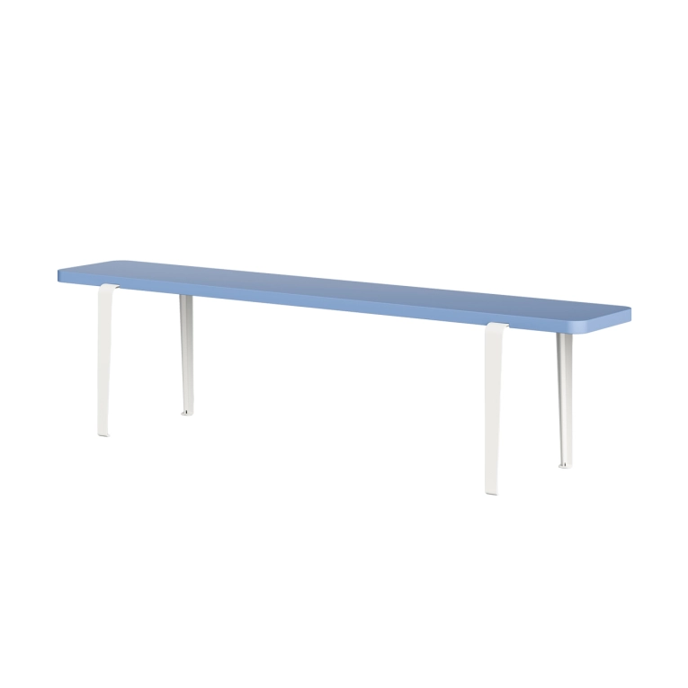 Banc LOU Bleu Roche/Blanc Crème L 170 TIPTOE