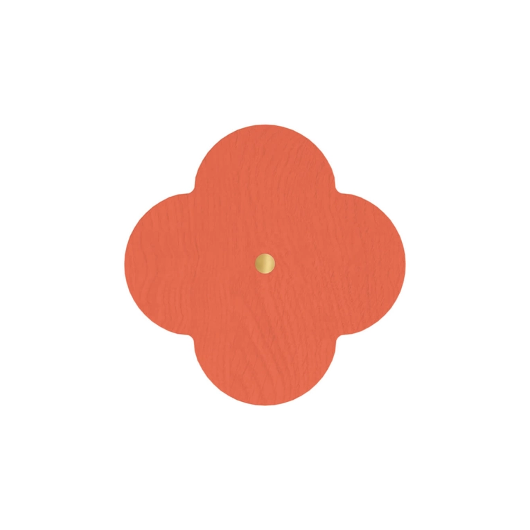 Patère Design ANDRÉE L Frêne Corail Epicé HARTO