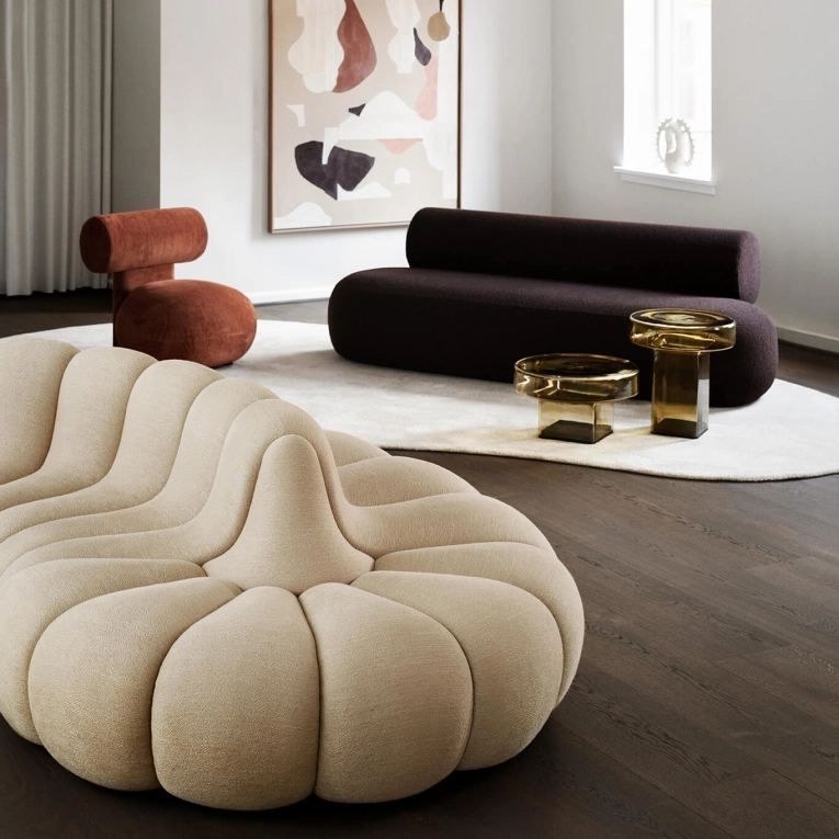 Table basse NAKED Ø 53 Ambre NORR11