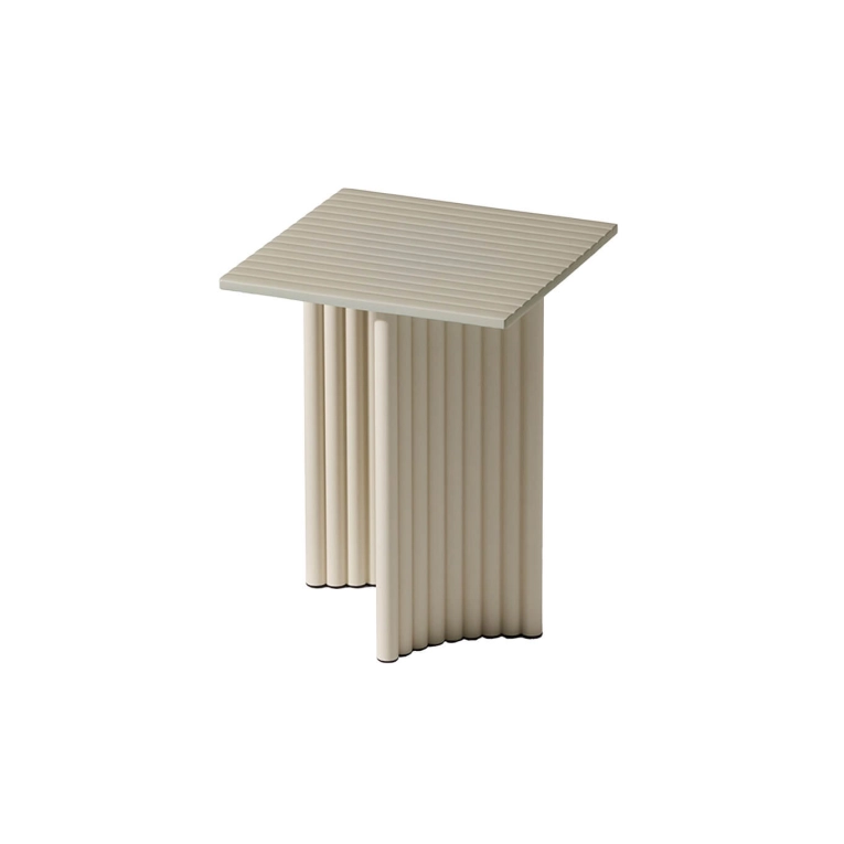 Table basse extérieure VIDALENTA  37x37 Blanc Panna CASSINA