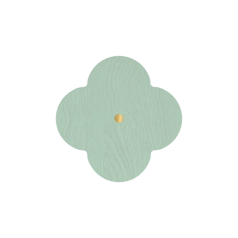 Patère Design ANDRÉE L Frêne Vert Givré HARTO