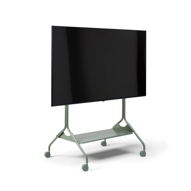 Meuble TV Etagère pour support TV MOON TRAY Vert mousse PEDESTAL