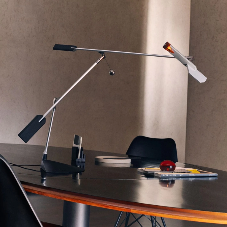 Lampe de bureau HALLEY Aluminium Anodisé STILNOVO