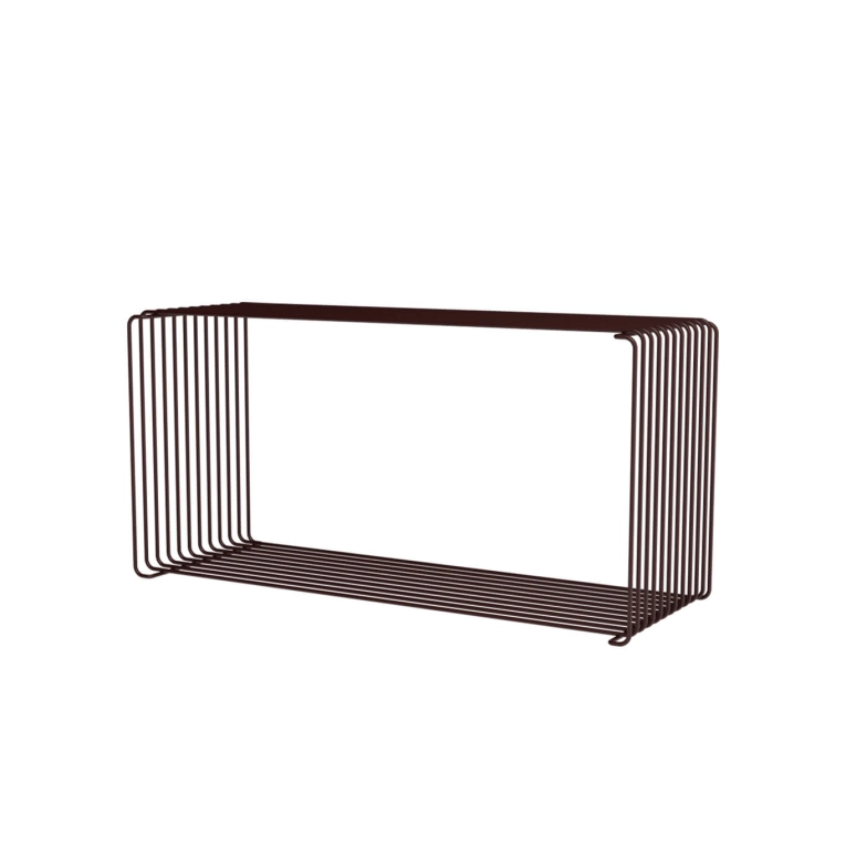 Etagère PANTON WIRE rectangle Noir-Rouge MONTANA