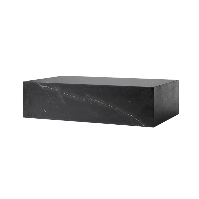 Table basse PLINTH LOW Marbre Nero Marquina AUDO COPENHAGEN