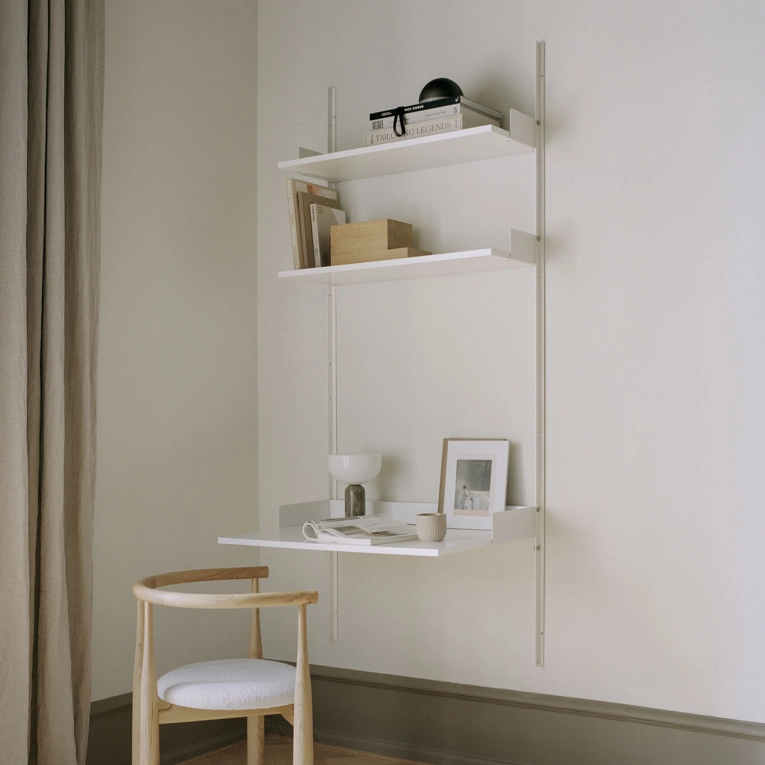 Bureau NEW WORKS STUDY SHELF Blanc/blanc NEW WORKS