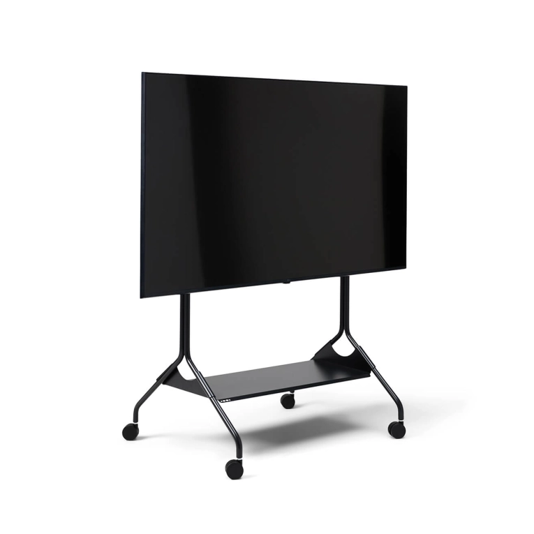 Meuble TV Etagère pour support TV MOON TRAY Charbon PEDESTAL