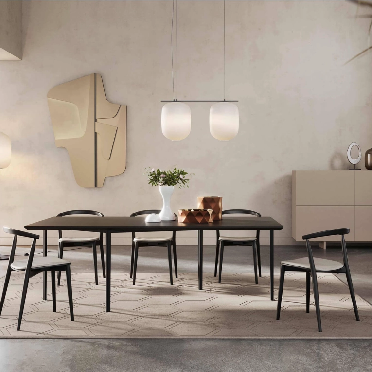 Chaise NEWOOD LIGHT Noir CAPPELLINI