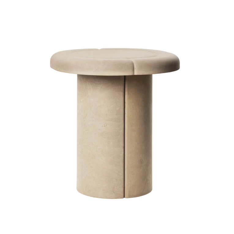 Table d'appoint guéridon ALDER Sable MATER