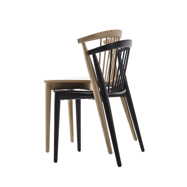 Chaise NEWOOD Noir CAPPELLINI
