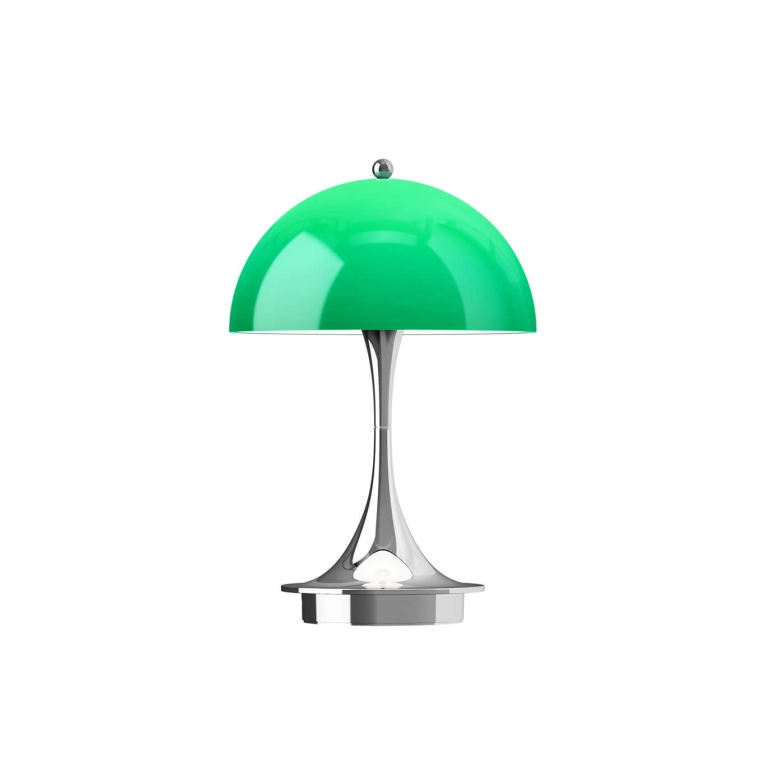 Lampe sans fil PANTHELLA 160 PORTABLE V3 Vert opale/ chrome LOUIS POULSEN