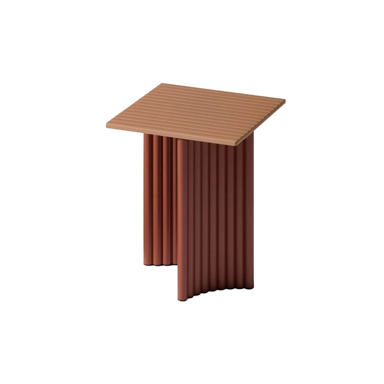 Table basse extérieure VIDALENTA  37x37 Terrotta CASSINA