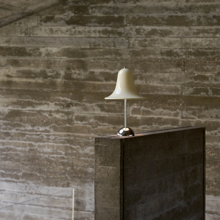 Lampe sans fil PANTOP PORTABLE Ø18 Blanc Crème VERPAN