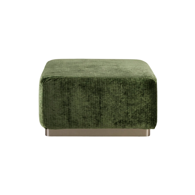 Pouf ROTONDO Velours Vert Olive THE SOCIALITE FAMILY