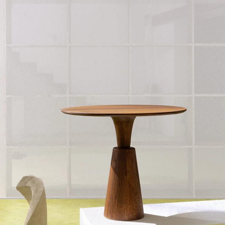 Table POINTE Ø 85 Noyer ZANAT