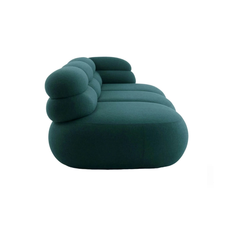 Canapé BIBONI composition ouverte Stellium Midnight Teal KNOLL
