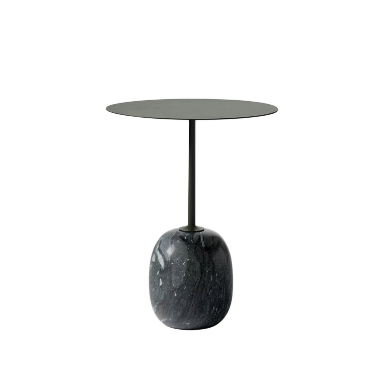 Side Table LATO LN8 Dark green & marble Verde Grigio AND TRADITION