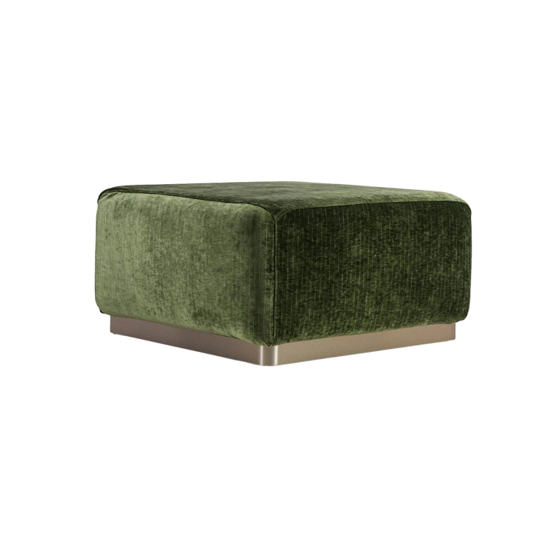Pouf ROTONDO Velours Vert Olive THE SOCIALITE FAMILY