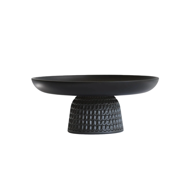 Table Centrepiece NERA bowl medium Maple black ZANAT