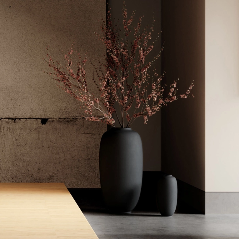 Vase SUNAO SLIM HEXA Noir 101 COPENHAGEN