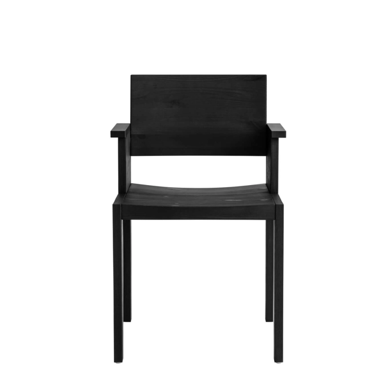 Easy chair MAASTO with armrests Black VAARNII