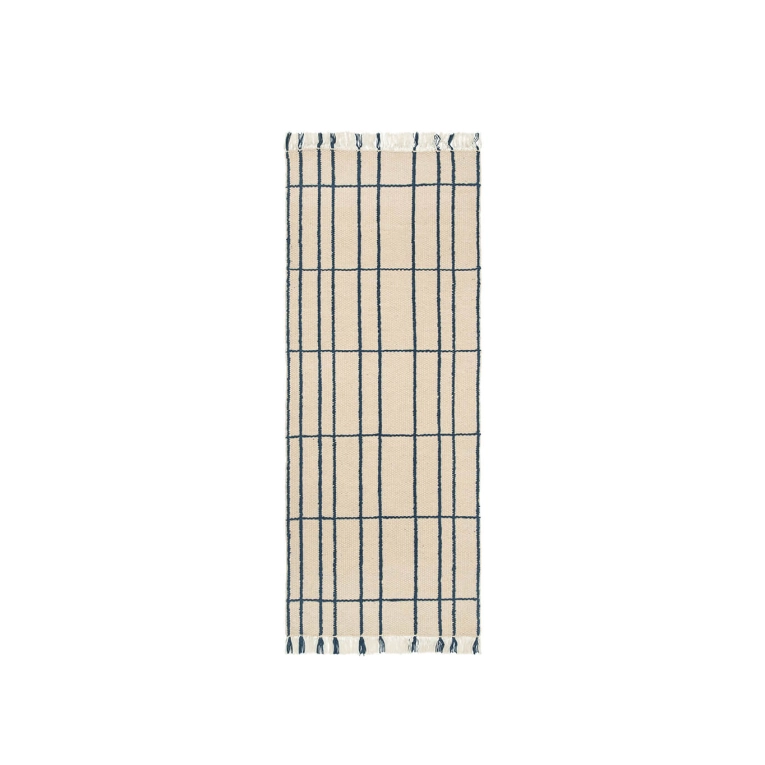 Tapis SEN Runner Beige Bleu FERM LIVING