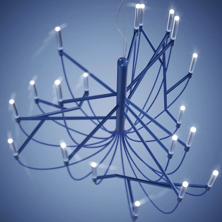 Suspension ALLUMETTE M Bleu FOSCARINI