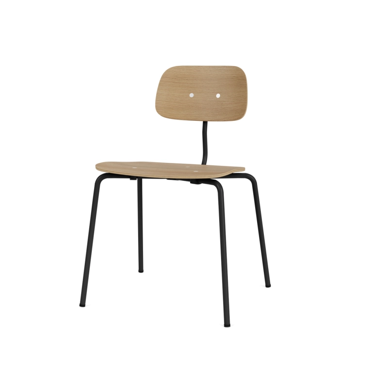 Chaise KEVI 2060 pieds métal Chêne MONTANA