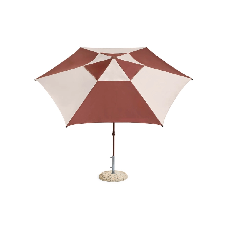 Accessoire extérieur Parasol TERRAZZA Hexagone Bordeaux HAY